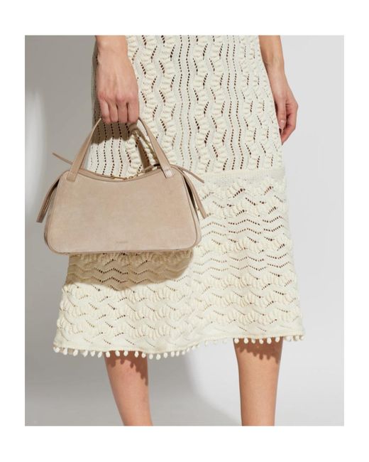 Jil Sander Natural Dune Small Shoulder Bag