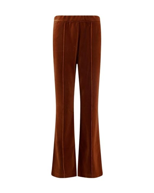 Tom Ford Brown Elasticated Waistband Velvet Trousers