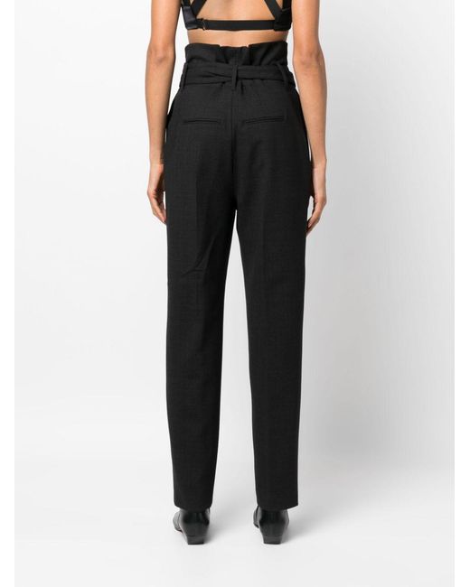 RED Valentino Black Belt-Loop Casual Pants
