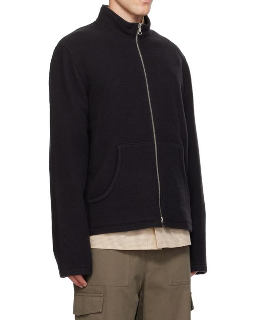 Rier Blue Zip-Up Jacket for men