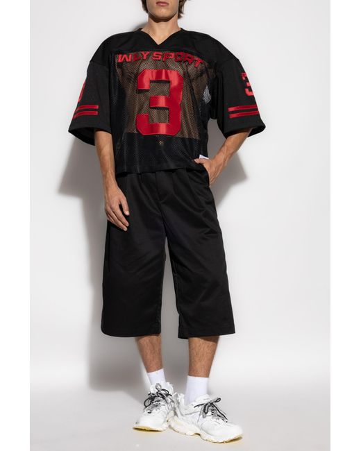Willy Chavarria Black Borracho Shorts for men