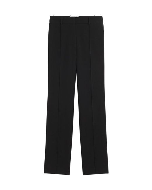 Lanvin Black Straight Leg Cropped Trousers