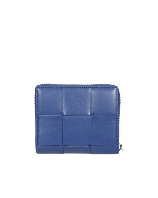 Bottega Veneta Blue Weaving Wallet for men