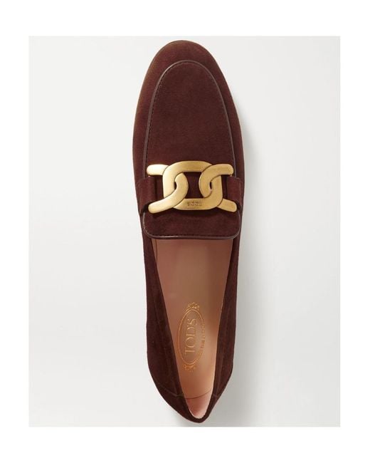 Tod's Pink Kate Buckle Detail Loafers