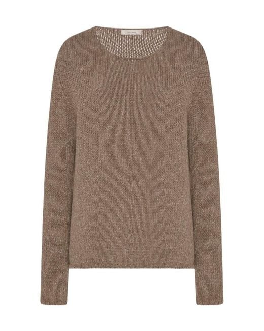 The Row Brown Nitha Sweater