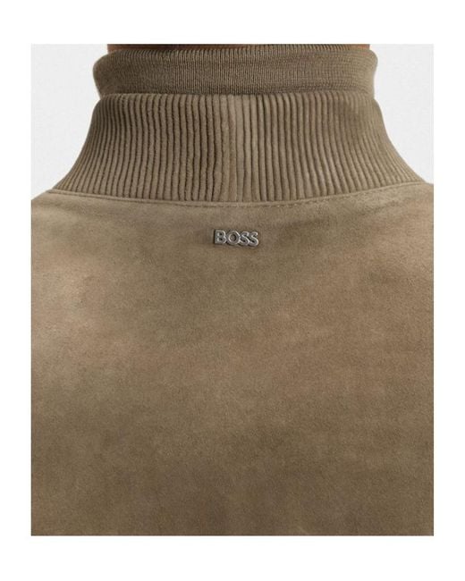 Boss Green Boss H Muller Zipped Bomber Jacket for men