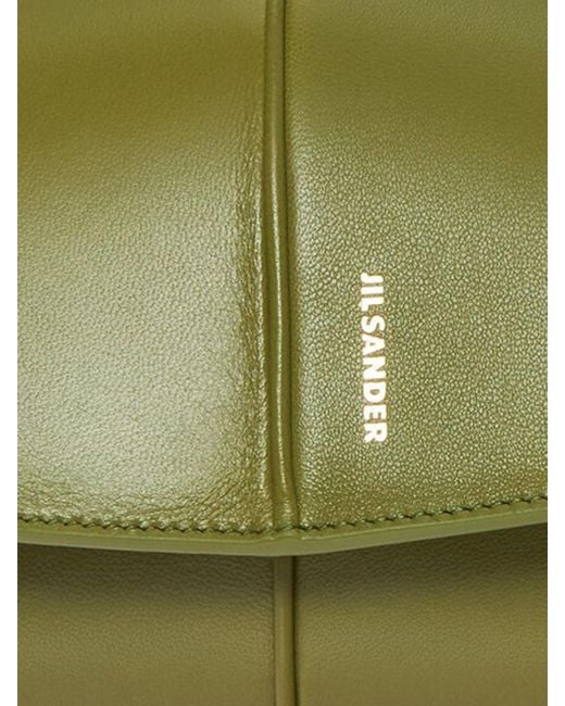 Jil Sander Green Linea Shoulder Bag