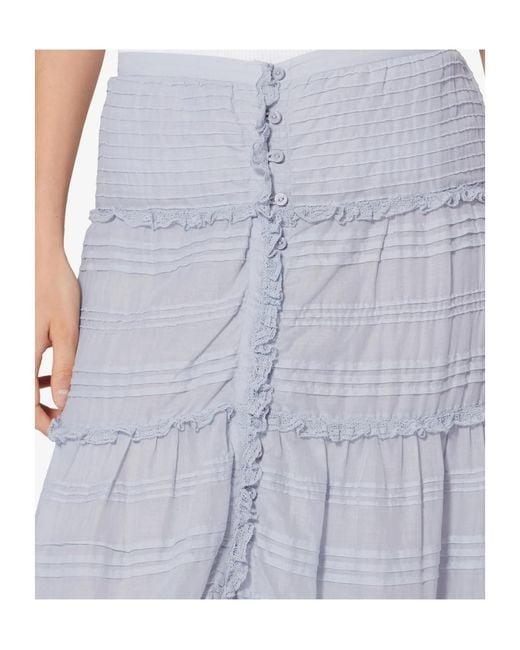 Isabel Marant Blue Isabel Marant Étoile Paoline Floral Lace Maxi Skirt