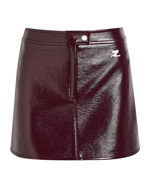 Courreges Purple Logo Skirt