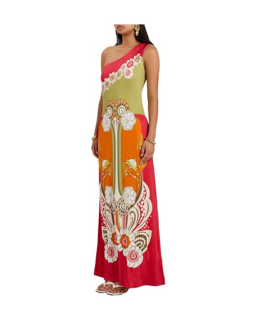 LaDoubleJ White Printed Stretch-Jersey Maxi Dress