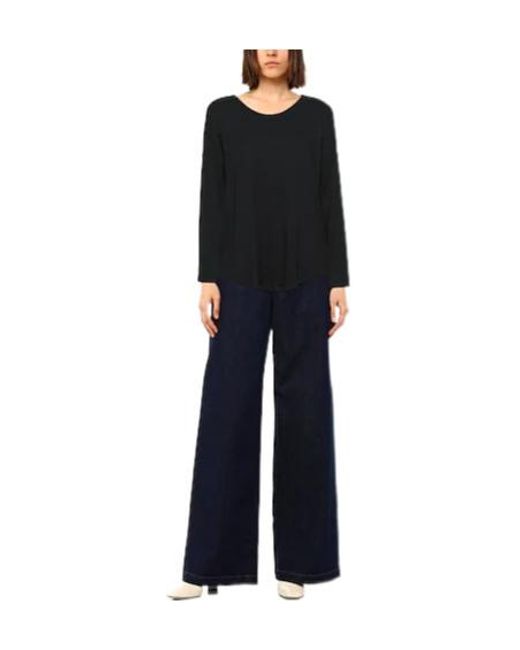 Rag & Bone Black Lightweight Knit Long-Sleeve Top