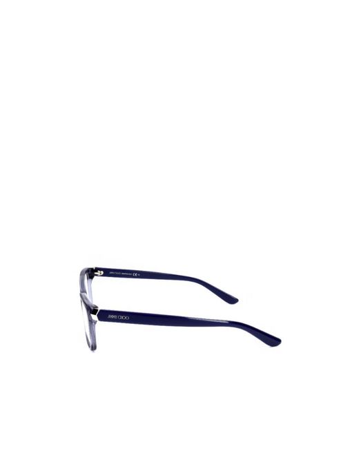 Jimmy Choo White Eyewear Rectangular Frame Glasses