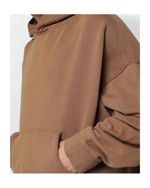 Entire studios Brown Cotton Hoodie for men