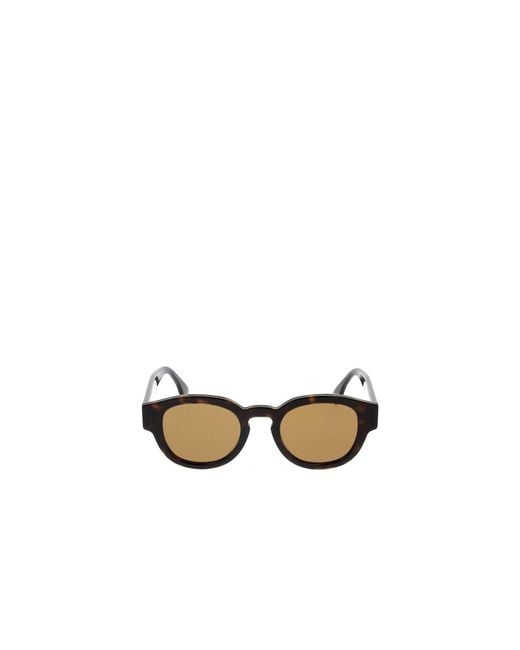 Fendi White Eyewear Round Frame Sunglasses