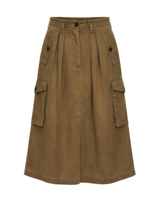Dries Van Noten Green Workwear Skirt