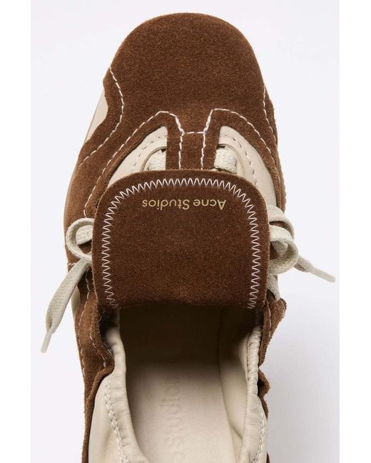 Acne Brown Suede Lace-Up Shoes