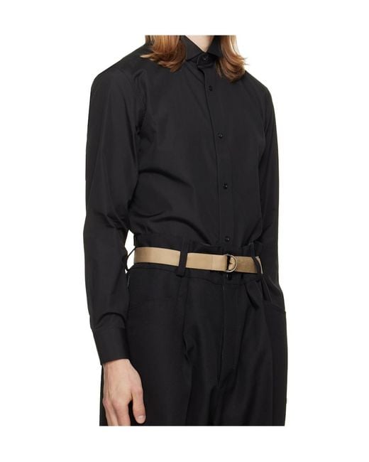 Maison Margiela Blue Long Sleeve Shirt for men
