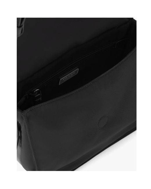 Prada Black Traveller Small Padded Re-Nylon Shoulder Bag