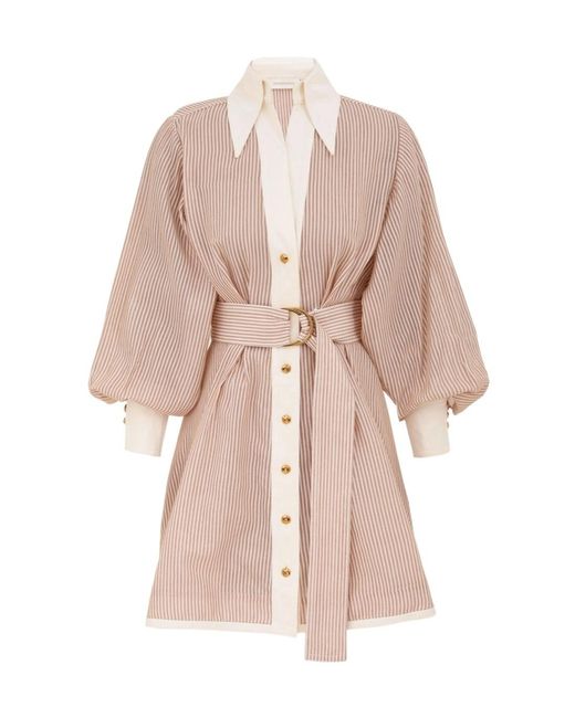 Zimmermann Pink Long Sleeve Dress