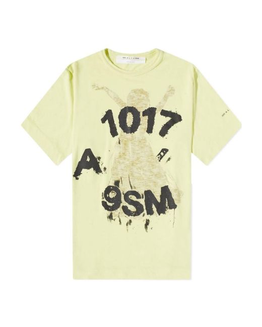 1017 ALYX 9SM Metallic Logo-Print Cotton T-Shirt for men