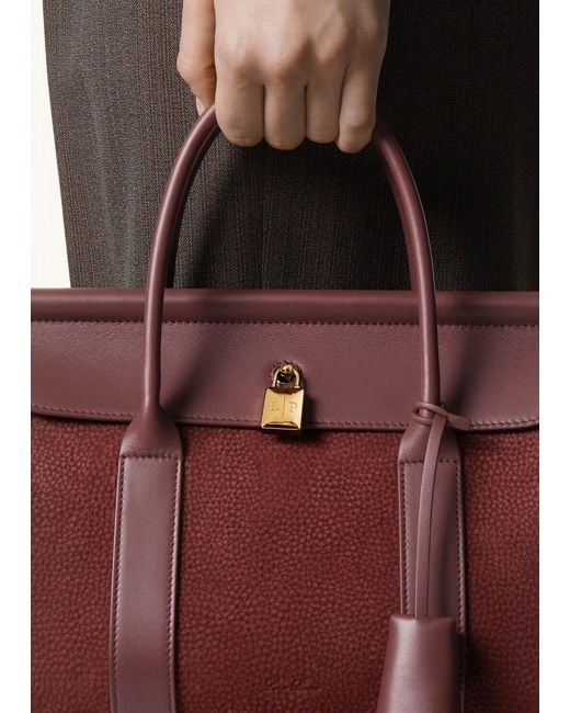 Loro Piana Red Loom Bag L25