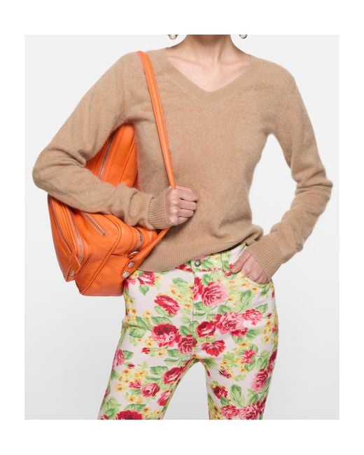 Acne Natural V-Neck Sweater