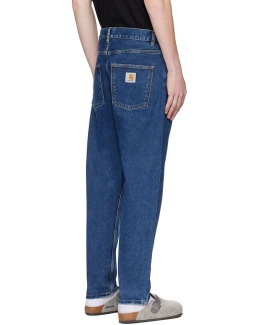 Carhartt Blue Newel Tapered Jeans for men