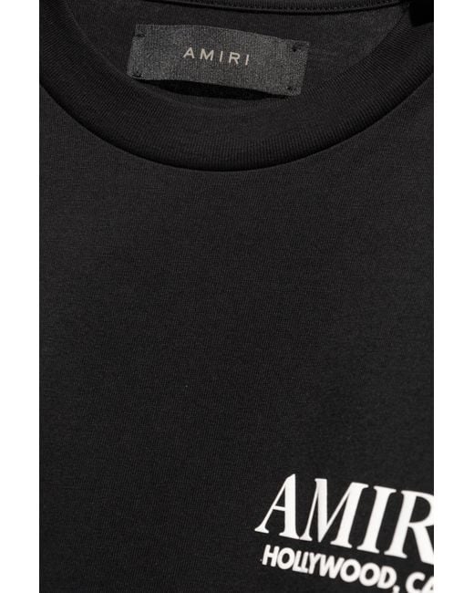 Amiri Black Bones Stacked T-Shirt for men