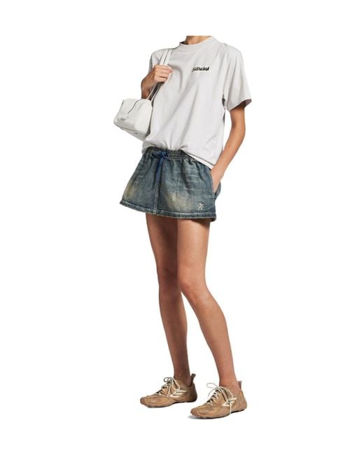Balenciaga White Masking Tape Dirty T-Shirt
