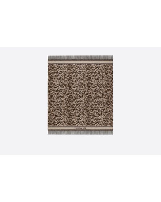Dior Brown Mizza Reversible Blanket