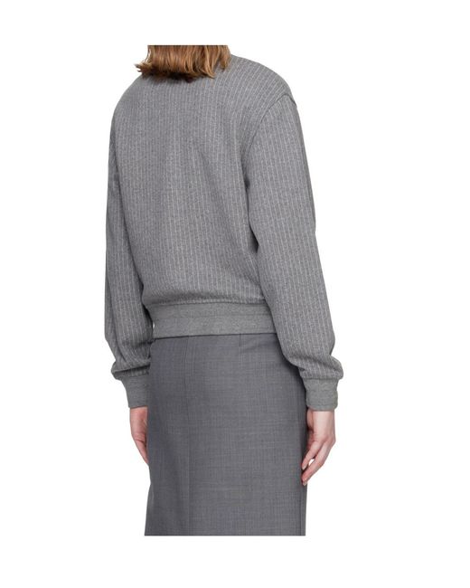 Mackage Gray Juniper-K Brushed Knit Bomber Jacket