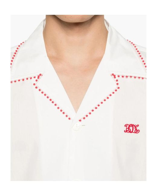 Bode White Long-Sleeved Shirt for men