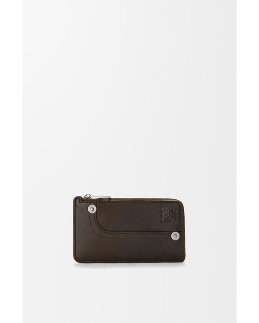 Loewe Brown Zip Coin Cardholder for men