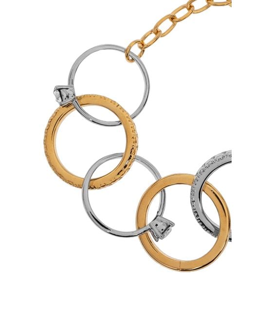 Moschino White Embellished Bracelet