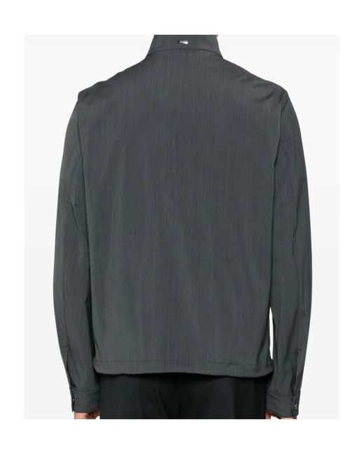 Herno Gray Lightweight Bomber Jacket for men