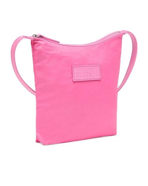 MM6 by Maison Margiela Pink Numeric Crossbody Shoulder Bag