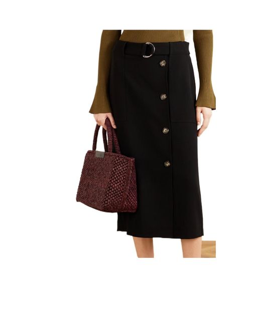 Proenza Schouler Red Burgundy Woven Tote Bag