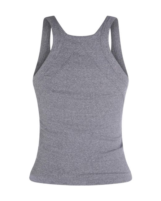 Rag & Bone Gray Ribbed Tank Top