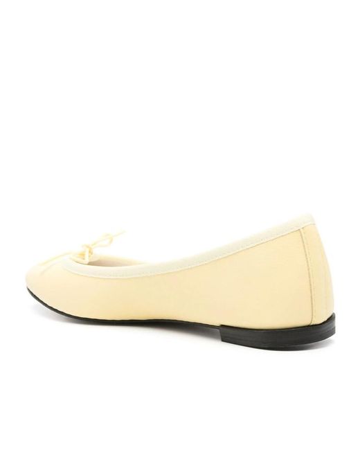 Repetto Natural Round-Head Flat Shoes