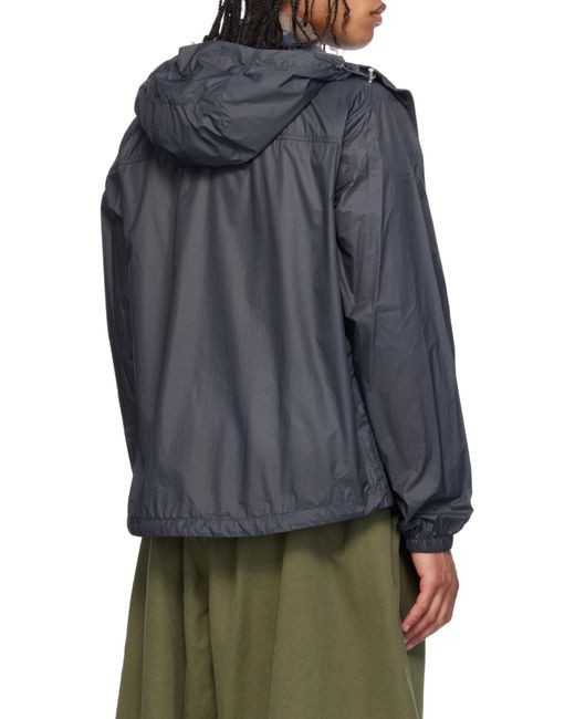 Moncler Black Lamo Zip-Up Hooded Jacket for men