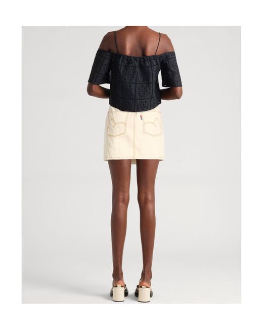 Farm Rio Natural Button-Down Skirt