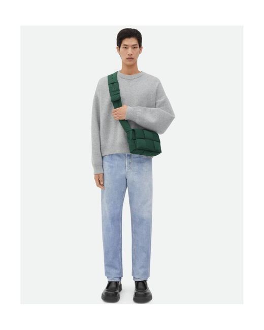 Bottega Veneta Green Small Cassette Shoulder Bag for men