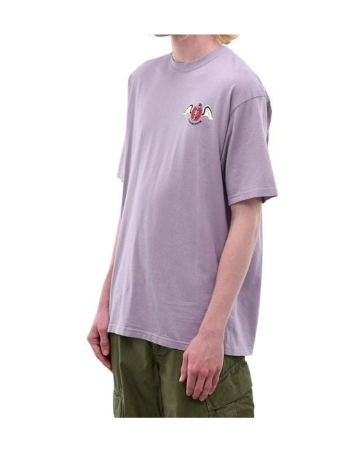 Undercover Purple Graphic Printed Crewneck T-Shirt for men
