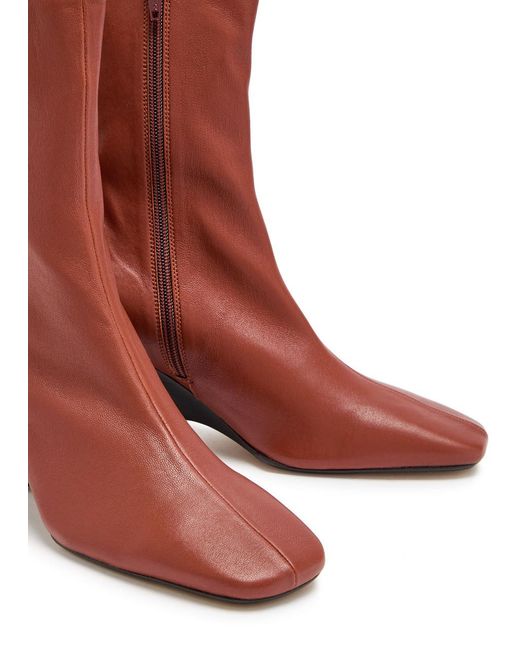 Dries Van Noten Brown Leather Ankle Boots