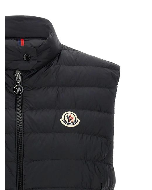 Moncler Black Igens Zip-Up Padded Gilet