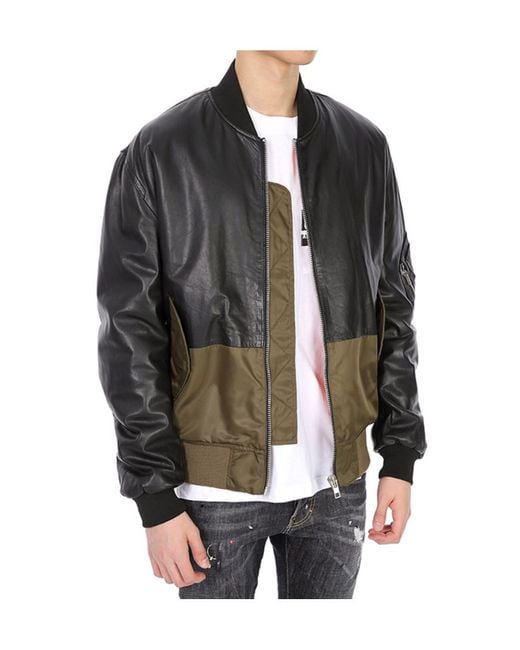 McQ Alexander McQueen Gray Splicing Details Baseball Jacket for men
