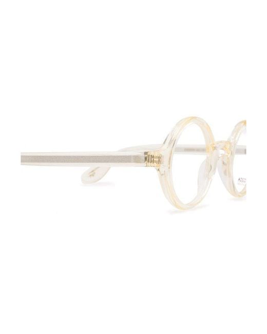 Moscot White Zolman Tinted Sunglasses for men