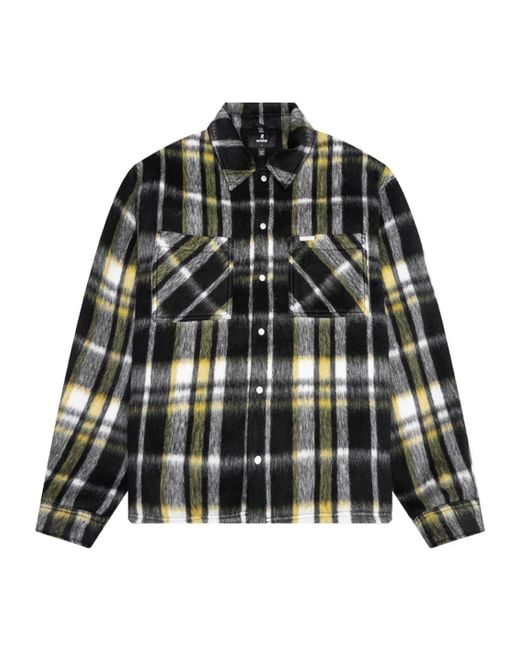Represent Black Textured Overshirt for men