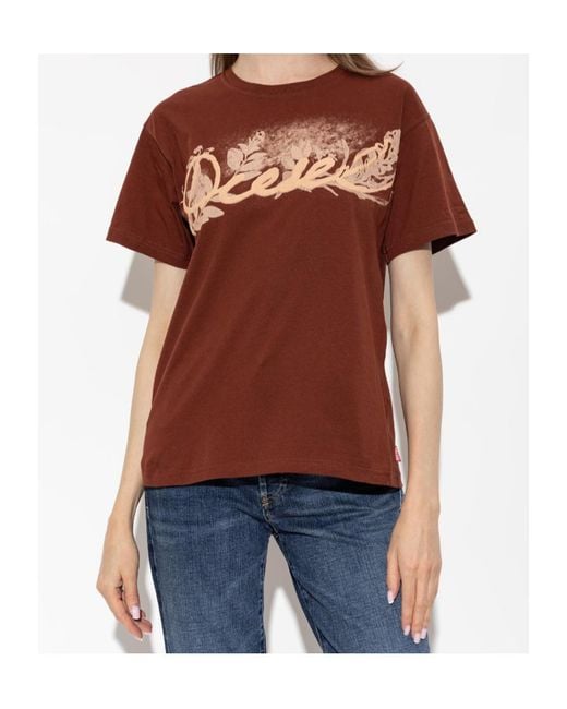 DIESEL Brown Short-Sleeved T-Shirt