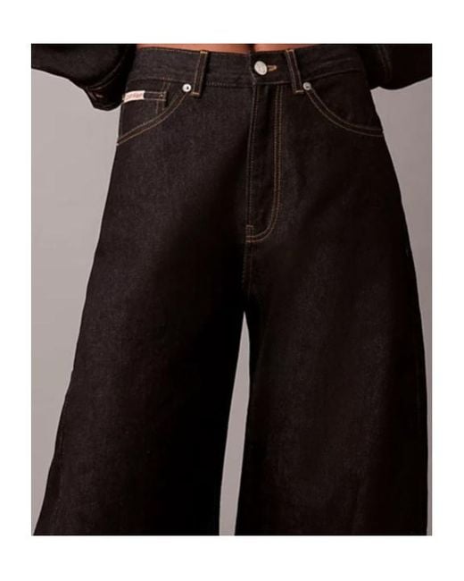 Calvin Klein Black Five-Pocket Jeans